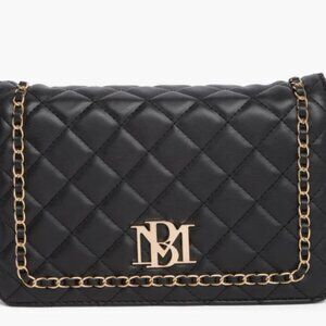 NWT - Badgley Mischka Collection - Chain Quilt Faux Leather Crossbody Bag